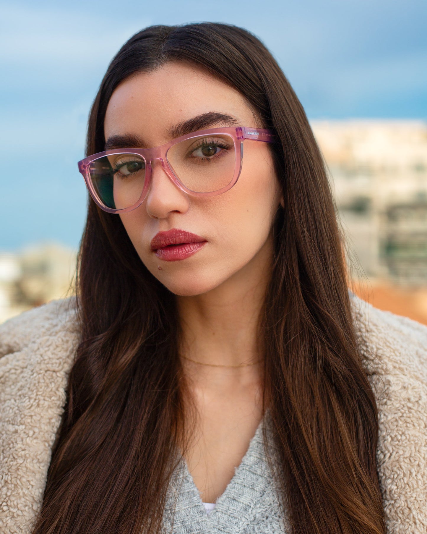 Hawkers One Raw Blue Blocks, Rose Pâle HAWKERS