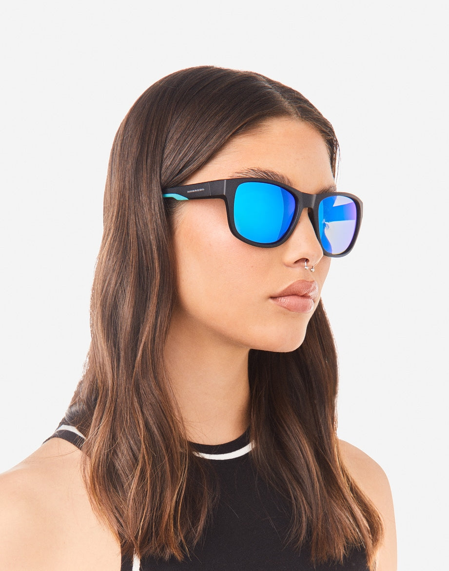 OWENS - POLARIZED BLACK CLEAR BLUE HAWKERS