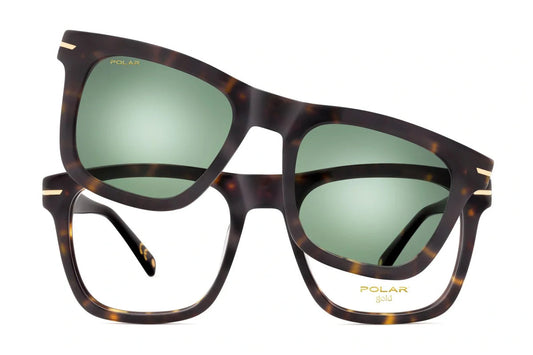 Polar Gold 7018 Clip One – Havana / Vert Polar